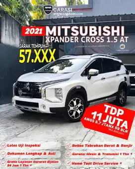 TDP 11 juta MITSUBISHI XPANDER CROSS AT TAHUN 2021 MULUS