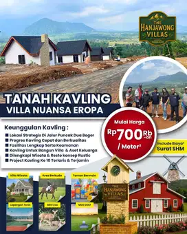 Jangan lewatkan investasi tanah di the Hanjawong villas