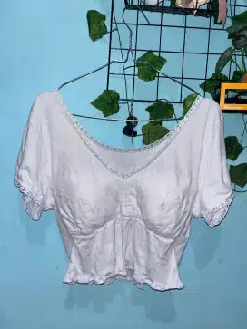 Croptop White Cup