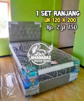 1 Set Ranjang Kwantop Lis 3 UK 120x200