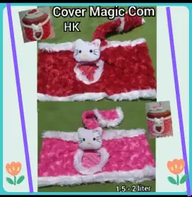 New  Cover Sarung Magic Com Karakter Hello Kitty