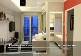 Disewakan Apartemen Cosmo Mansion High Floor 2BR+1 Full Furnished