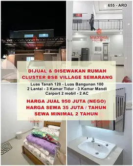 Di jual rumah 2 lantai di bsb village