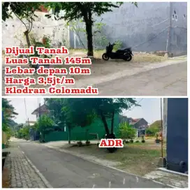 Dijual Tanah Klodran Colomadu