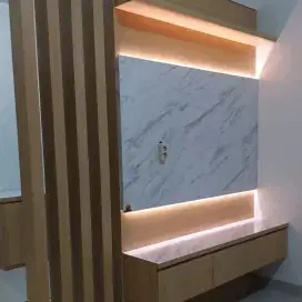 Backdrop tv minimalis