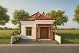 Hunian Nyaman Gaya Bali, View Sawah Wates Kota Kulonprogo