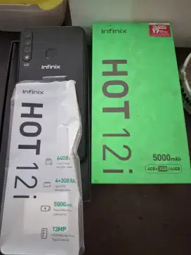 Dijual infinix hot 12i lkp mulus matot