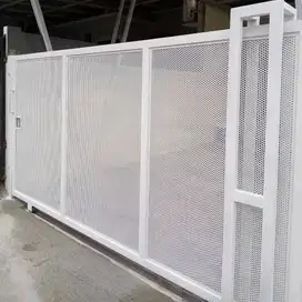 desain pagar perforated