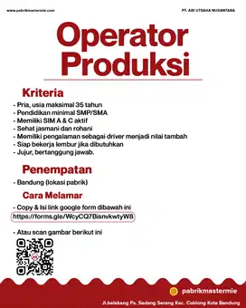 Operator Produksi