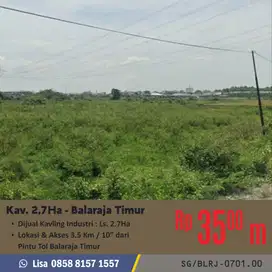 Jual termurah tanah kawasan industri balaraja bisa pabrik gudang