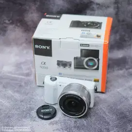 Sony a5000 lensa kit 16-50 putih(Second)