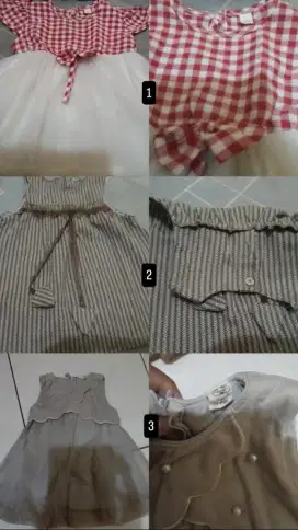 Baju anak perempuan 1-2 tahun