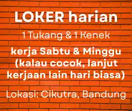 Dicari tukang bangunan & kenek