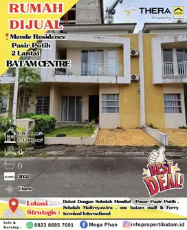 Dijual Murah Rumah 2 Lantai di Monde residence