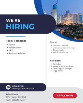 LOWONGAN KERJA DKI JAKARTA