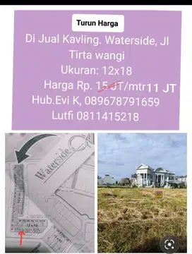 Turun Harga Kavling Water Side, Tanjung Bunga