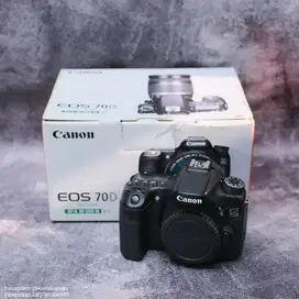 Canon 70d body only mulus(Second)
