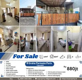 Dijual Rumah Murah di Komplek Graha Permata Poris, Cipondoh Tangerang