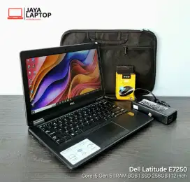 Dell Latitude e7250 Core i5 RAM 8GB SSD 256GB Slim Laptop Second Bekas
