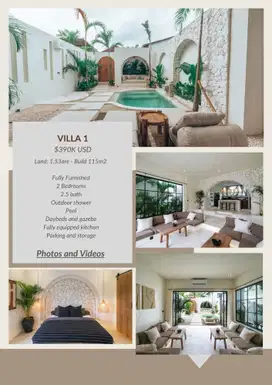 Mediterranean Villas in Pererenan for Sale – Freehold Ownership - vsfe