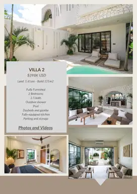 Mediterranean Villas in Pererenan for Sale – Freehold Ownership - VSFE