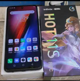 Infinix hot 11s nfc ram 6/128 mlus no minus fullset siap pakai