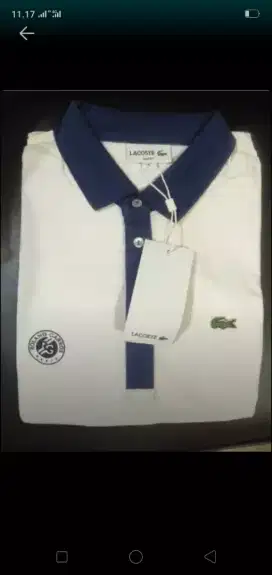 Murce,kaos polo garis Lacoste size.xl
