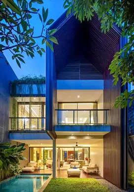 Rumah baru design modern tropical di Kemang Bangka Jakarta Selatan