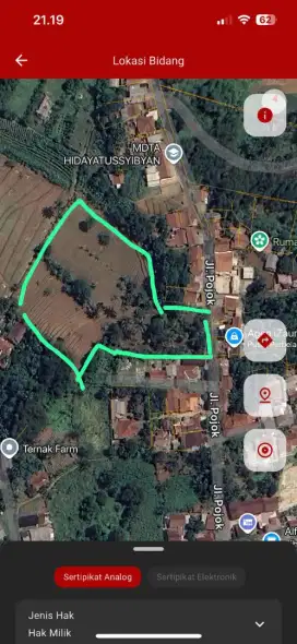 Tanah 2000 m Siap bangun