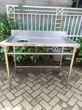 Meja stainless 1susun ukuran 120x70x85