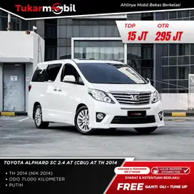 TOYOTA ALPHARD SC 2.4 METIK TAHUN 2014 TIPE S PAJAK PANJANG LOW KM