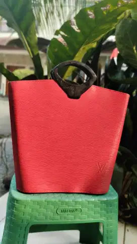 Tas Tote Epi-Style Merah — Designer-Inspired — Kondisi Like New