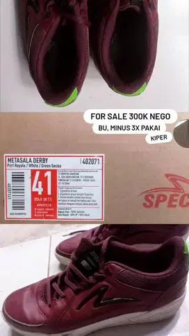 Sepatu Futsal Metasala Derby (Port Royale/White/Green Gecko) 41