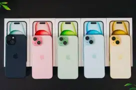Iphone 15 & 15 Plus 128, 256 GB, New Ibox, Garansi Resmi 1 Tahun.