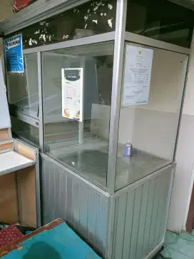 Nego Gerobak bekas jualan tahu alumunium