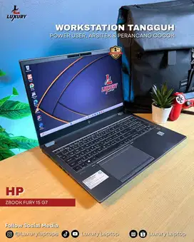 LAPTOP HP ZBOOK FURY 15 G7 CORE I7 GEN 10TH RAM 16GB SSD NVIDIA TT BU
