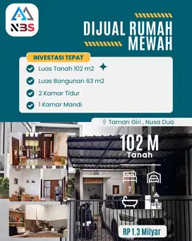 FOR SALE HOUSE 1ND FLOOR AT TAMAN GIRI NUSA DUA