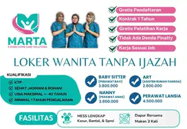 Lowongan Kerja ART Babysitter Perempuan