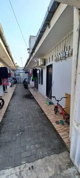 Dijual muraaah kontrakan 9 pintu + kios 2 unit lokasi kavling perwira