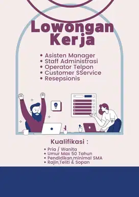 Lowongan untuk bulan agustus