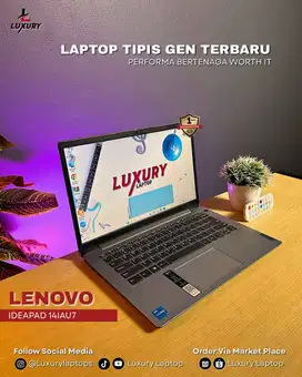 LAPTOP LENOVO IDEAPAD 14IAU7 SLIM CORE I3 GEN 12TH RAM SSD TT BU BOLEH