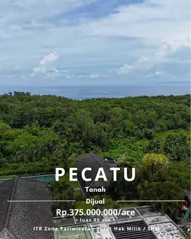 Tanah Pecatu Pemandangan Laut Zona Pariwisata