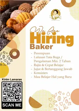 lowongan  bakery dan jajan pasar