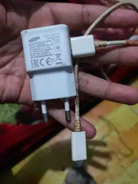 Charger samsung a6+ ori flascarging