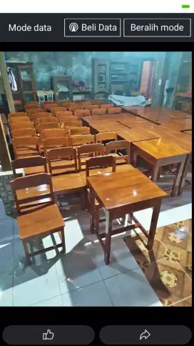 Meja kursi sekolah,