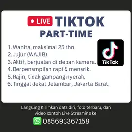 HOST LIVE STREAMING PART TIME (SETIAP SABTU MALAM)