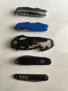 Pisau lipat victorinox swiss eiger dan lainnya jual sepaket