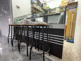 Steling konter HP dan 4 kursi