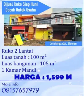 DJUAL Cepat BU Ruko Strategis Condongcatur Sleman Yogya
