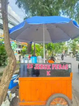 Roda jualan bekas es jeruk
